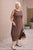 S26509 Brown Sleeveless Dress