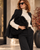 Theo Long Hair Oversized Clutch Black