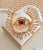 Red Mini Evil Eye Brooch