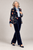 34015 Sabina Navy Floral Blazer
