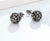 Pewter Snowball Stud Earring