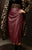 94517 Berry Vegan Leather Wrap Skirt