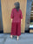 850824 Wine Wide Leg Trouser