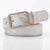 Metallic Silver Vegan Leather Belt