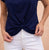 FO8258 Navy Do The Twist Top