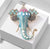 Jewelled Elephant Sea Foam Brooch