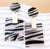 Zebra Square Earrings