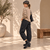 777009 Black Denim Trouser
