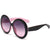 Round Retro Black/Pink Sunglasses