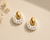 White Beaded Earring