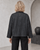 777037 Black Jacket w/ removable scarf