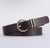 Dark Brown Gold Round Belt
