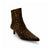 Leopard print ankle boot on a white background