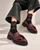 A4303 Burgundy Platform Loafer