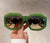 Square Green Gem Sunglasses