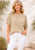 97421 Natural knit Top