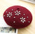 Lucia Merlot Crystal Beret
