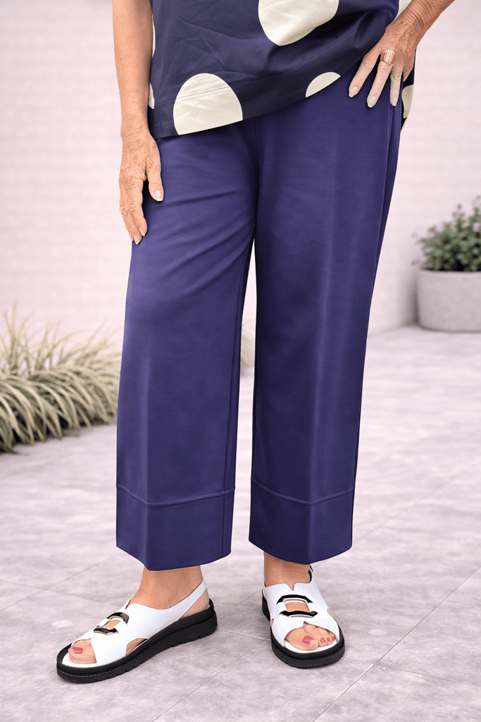 S26114 Navy Deep Cuff Trouser