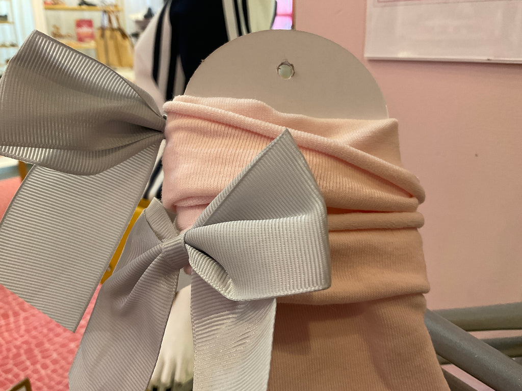 Ankle Bow Pink Sock
