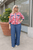 80676 Pink & Denim Cardigan