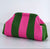 Pink/Green Knit Clutch
