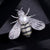 Silver Mini Bee Brooch