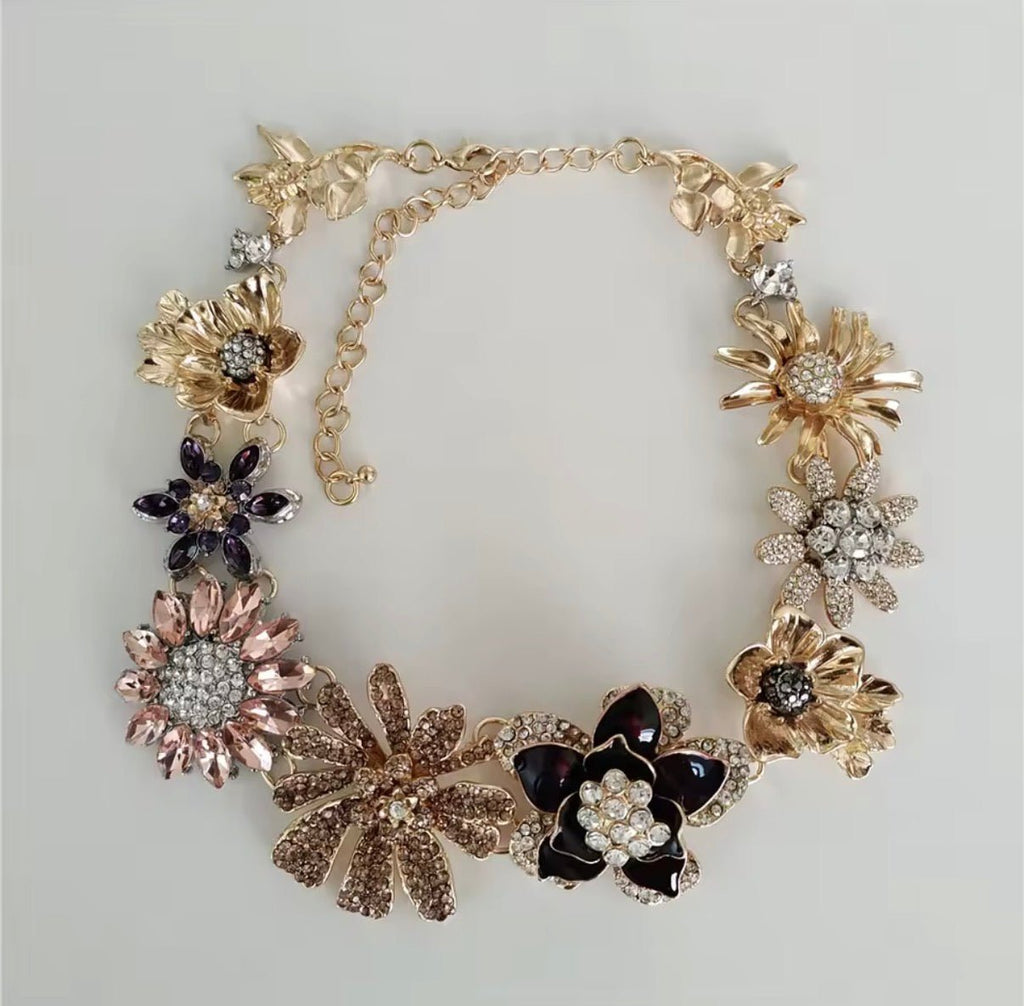 Crystal Garden Evening Necklace