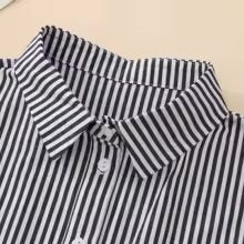 Dickie Grey & White Stripe