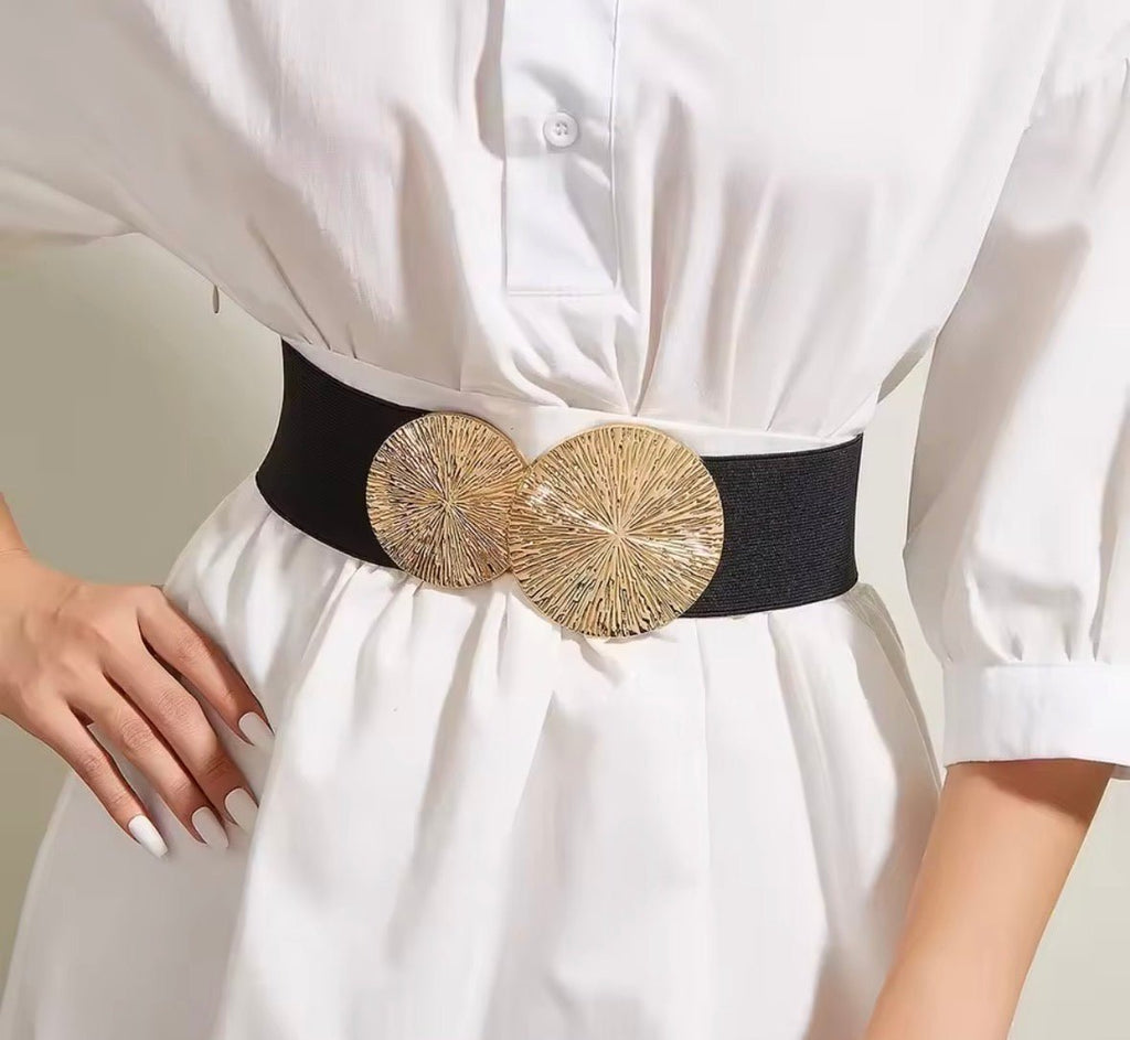 Black Stretch Waist Belt