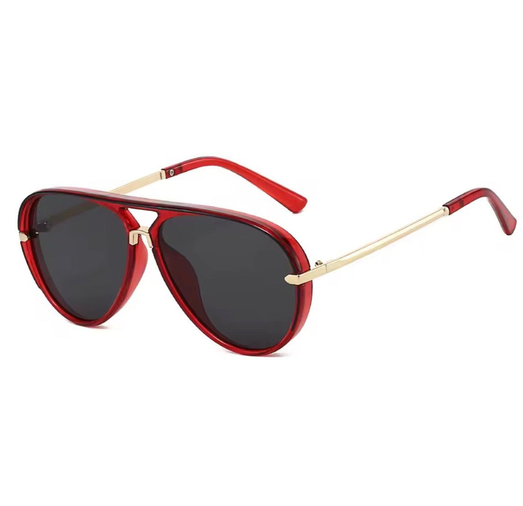 Aviator Red Sunglasses