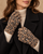Cha Cha Stretch Animal Print Glove Brown