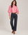 33938 Volantes Pink Striped Blouse