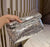 Silver Sequin Envelope Clutch