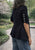 261968 Puff Sleeve Denim Blazer