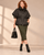 243967 khaki Midi Pencil Skirt