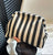 Black/White Stripe Clutch