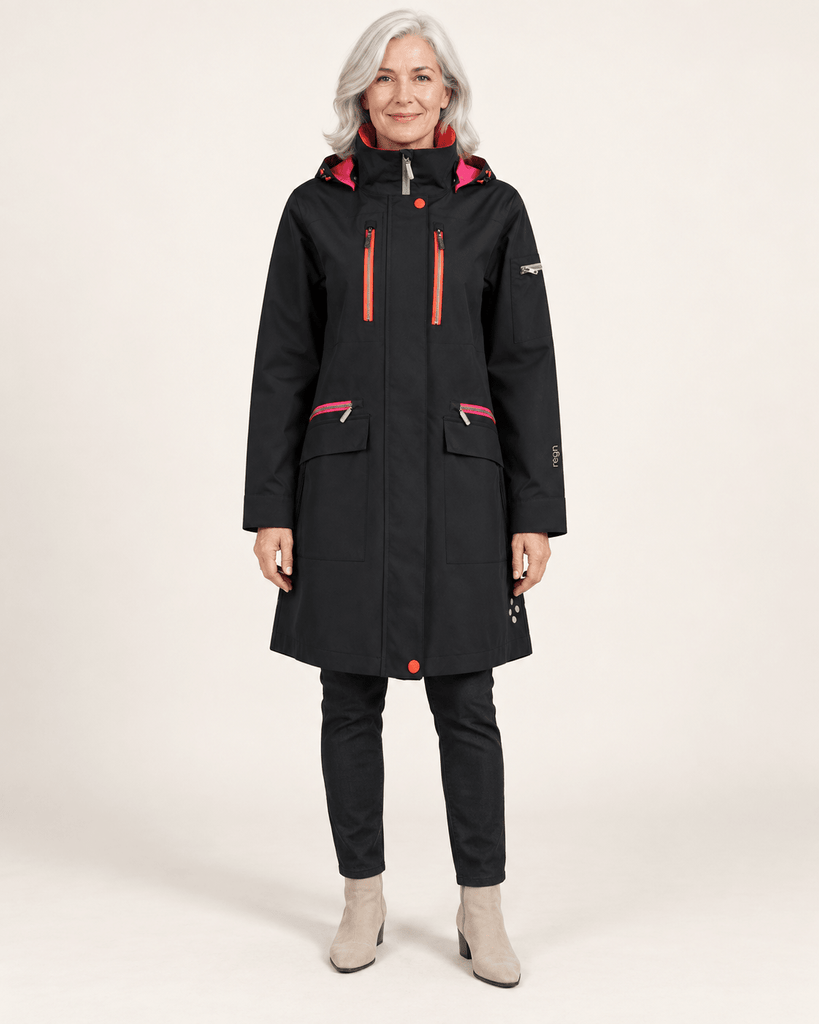 Hallie Black WATERPROOF Raincoat