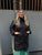 Black puffer coat with pocket