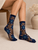 Purple Heart Mesh Sock