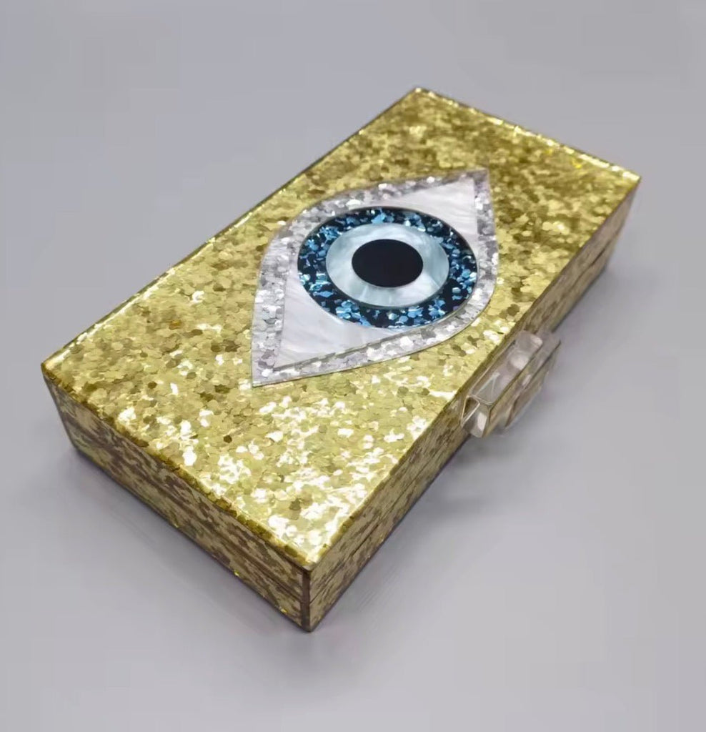 Evil Eye Gold Clutch