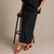 S114TF Navy Pencil Midi Skirt