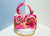 Pink Sequin Floral Bag
