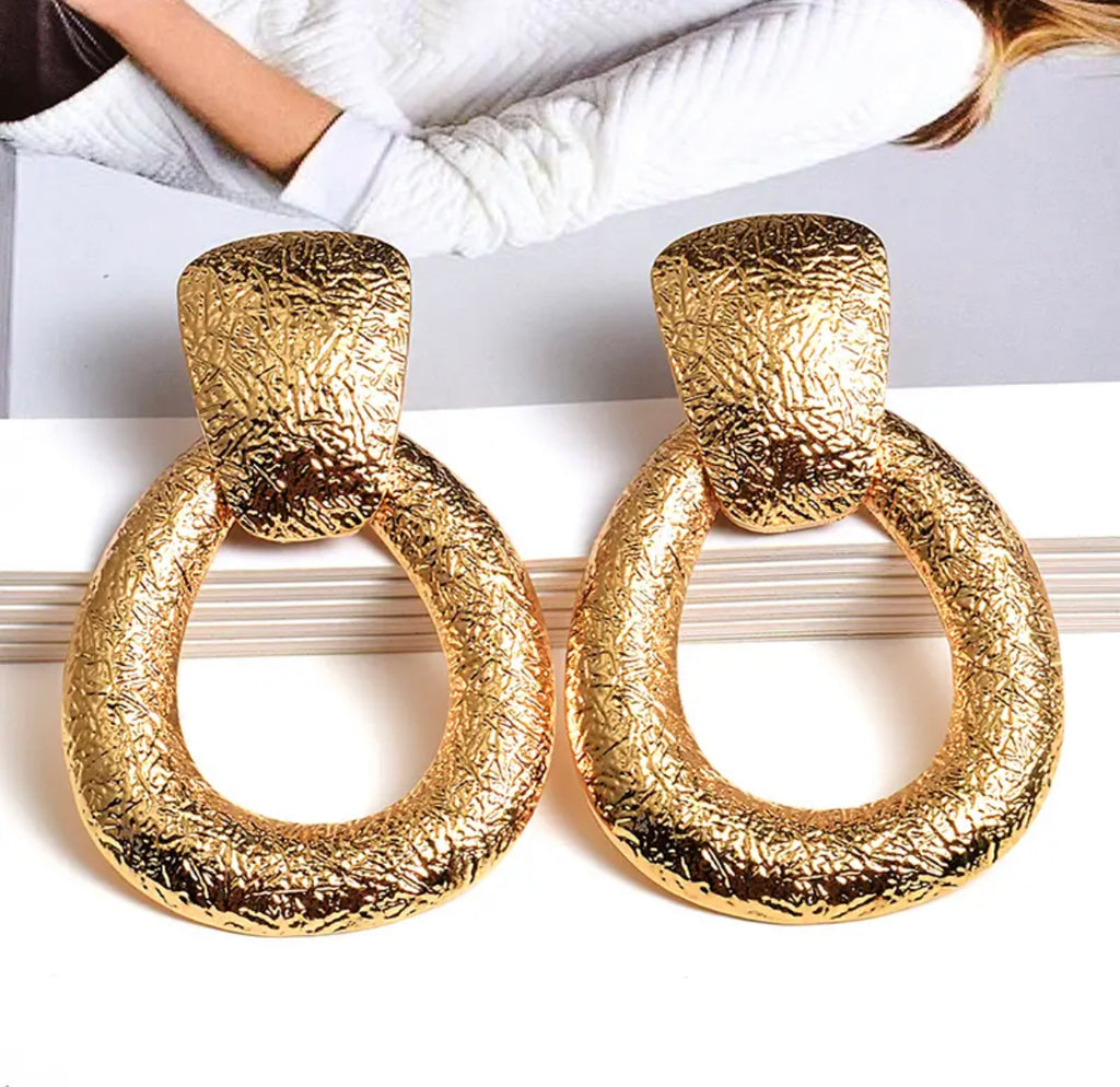 Kim B’s Gold Hoop Earrings