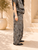 2623056 Khaki Black Geometric Pant