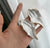 Oyster Shell Earring silver