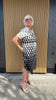 24-354 Black and Cream Geo Shirt Dress