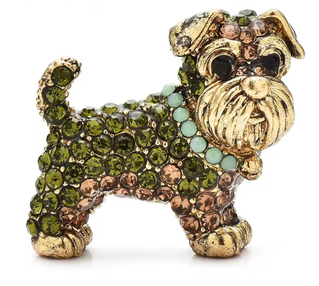 Schnauzer Dog Mini Brooch
