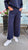 S25179 Navy Elastic Waist Crop Trouser