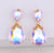 Opal Crystal Drop Earring