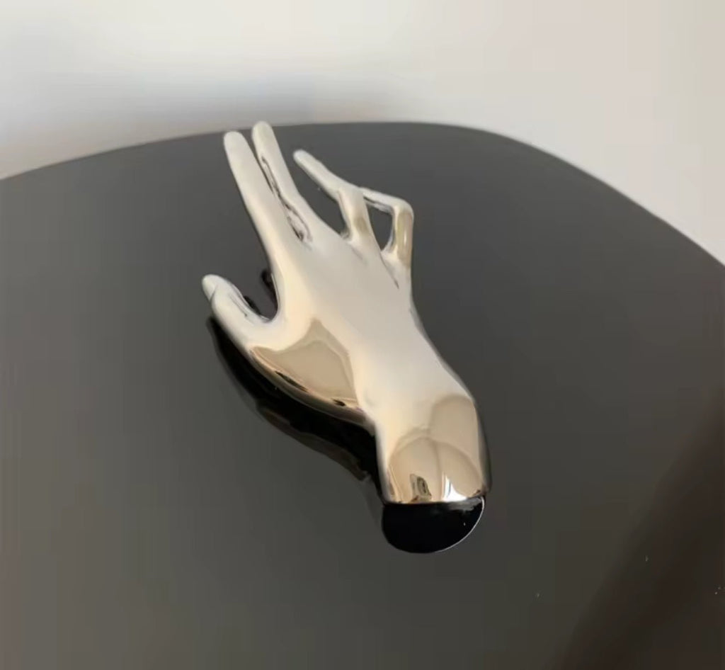 Silver Hand Brooch